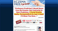 Desktop Screenshot of eczemafreeforever.net